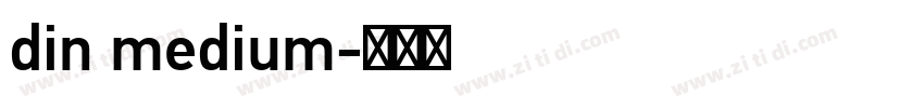din medium字体转换